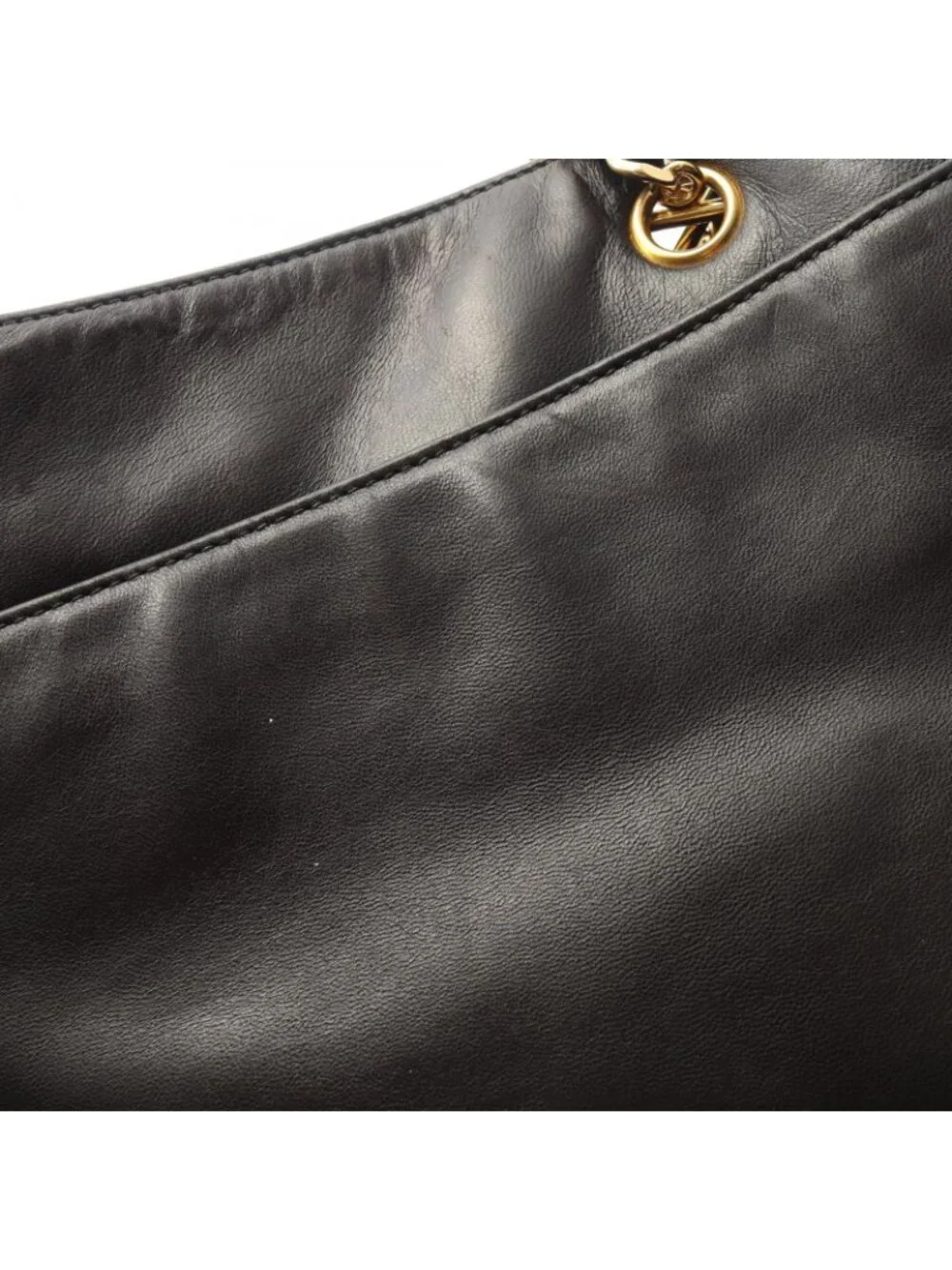 Chanel Tote CC Logo Black Lambskin Chain